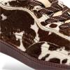 HOFF WOMENS LACE TRAINERS - BROWN ANIMAL PRINT